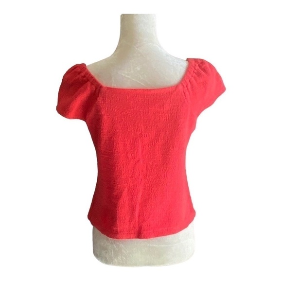 MADEWELL-TEXTURE & THREAD-RED BUTTON FRONT  TOP-SIZE SMALL - Picture 7 of 10